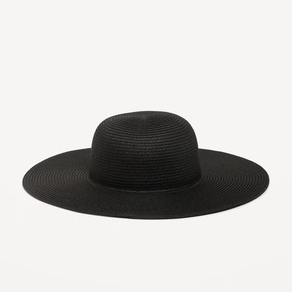 NWT OLD NAVY Wide Brim Sun Hat Color: Blackjack - Picture 2 of 2